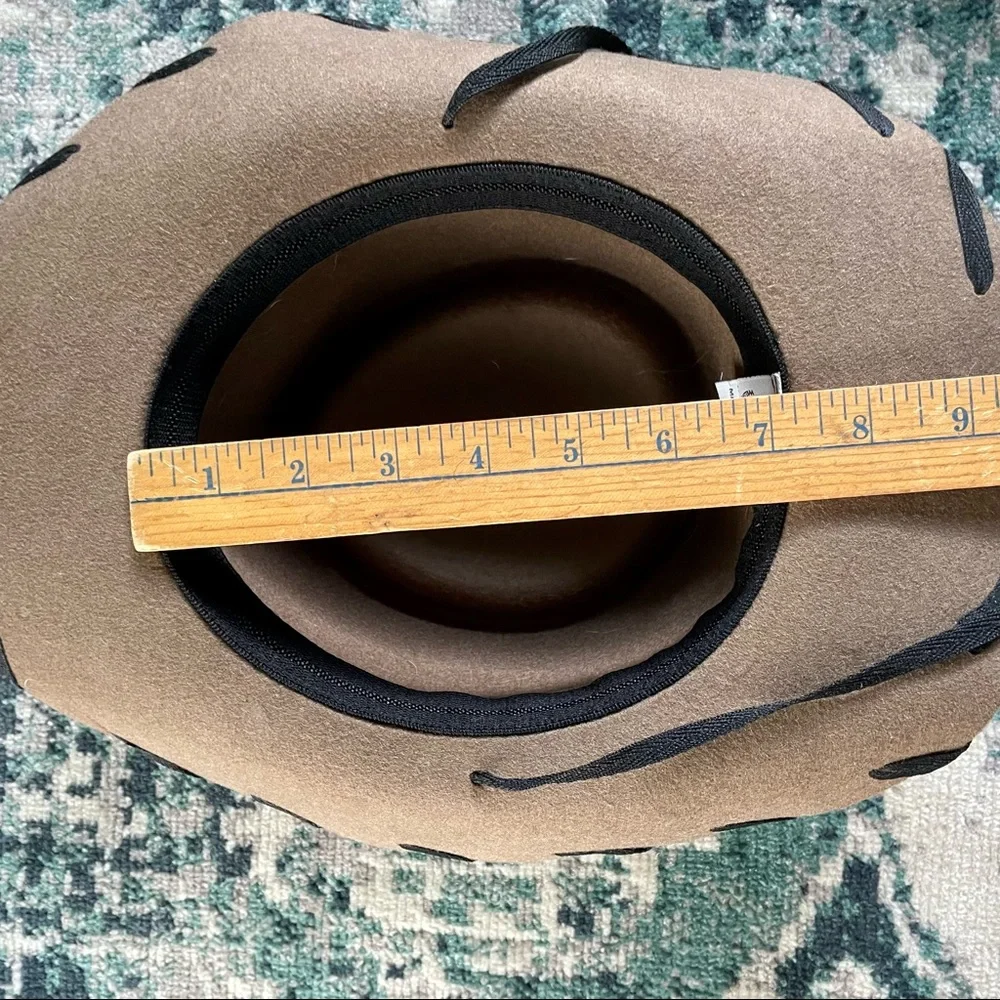 M&F Western Products 100% Wool Cowboy Hat Whip Stitch Woody Style Kids Medium - Picture 9 of 9